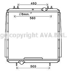 PRASCO Engine radiator Article number: FE2016 cheaply