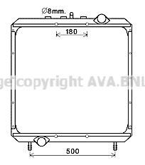 PRASCO Engine radiator Article number: FE2017 cheaply