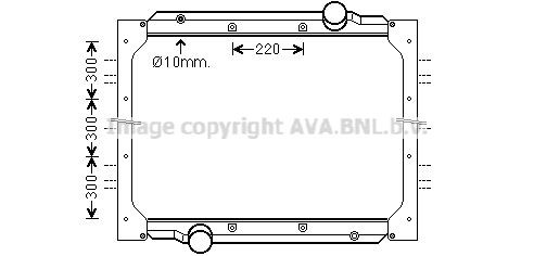 PRASCO Engine radiator Article number: MN2088 cheaply