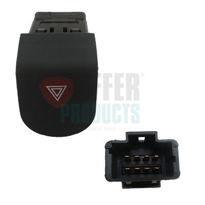 HOFFER 2103642 Hazard Light Switch KANGOO 1.9 dTi 80 PS Diesel