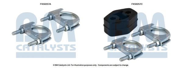 BM CATALYSTS Mounting Kit, exhaust pipe Article number: FK50268 cheaply
