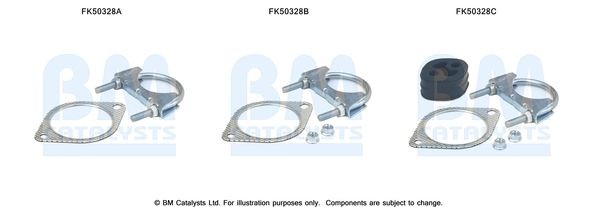 BM CATALYSTS Mounting Kit, exhaust pipe Article number: FK50328 cheaply