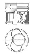 KOLBENSCHMIDT Piston Article number: 41158610 cheaply