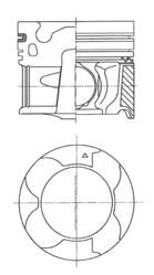 KOLBENSCHMIDT Piston Article number: 41709600 cheaply