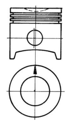 KOLBENSCHMIDT Piston Article number: 93293602 cheaply