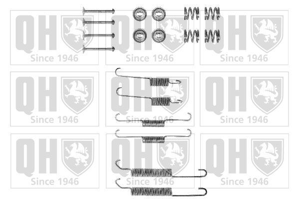 QUINTON HAZELL BFK233 Accessory Kit, brake shoes SAMBA 0.9 (51A601, 51A591) 42 PS Petrol 1987