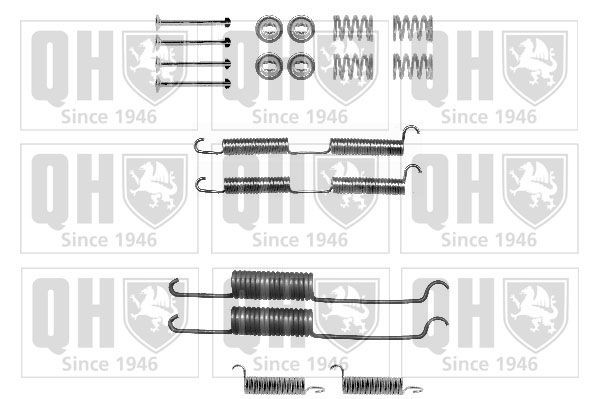 QUINTON HAZELL BFK281 Set accesorii, sabot de frana TRAFIC 2.1 D 58 CP motor diesel 1989