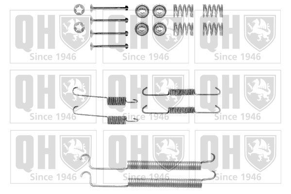 QUINTON HAZELL BFK402 Accessory Kit, brake shoes SCÉNIC 1.9 dTi 80 PS Diesel 2003