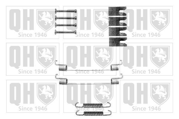 QUINTON HAZELL BFK462 Accessory Kit, brake shoes MODUS 1.2 75 PS Petrol