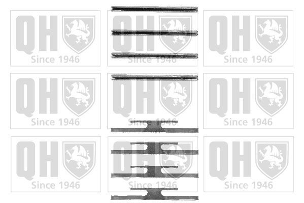 QUINTON HAZELL BFK710 Monteringssæt til bremseklodser ASCONA 1.3 S (F68, M68) 75 HK Benzin 1988