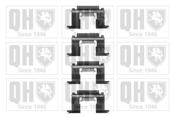 QUINTON HAZELL BFK729 Monteringssæt til bremseklodser PICK UP 2.5 D 75 HK Diesel 1998