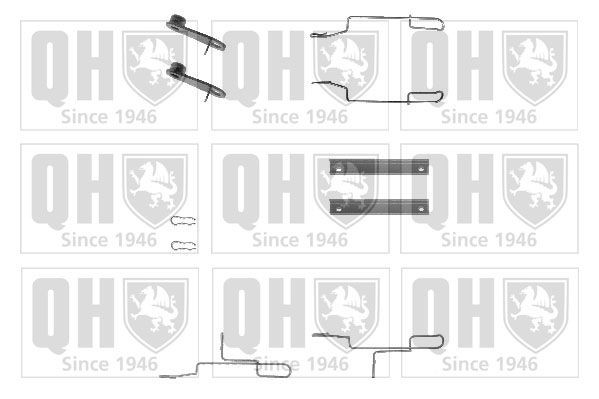 QUINTON HAZELL BFK749 Monteringssæt til bremseklodser C15 1.9 D 60 HK Diesel 2006