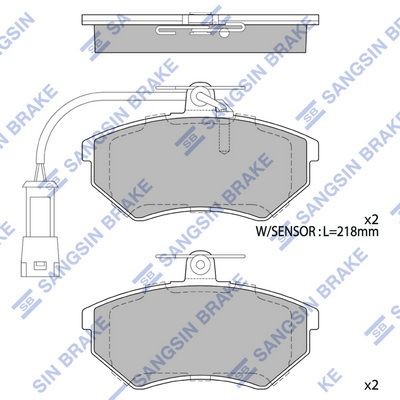 Hi-Q Brake pad set Article number: SP1299 cheaply