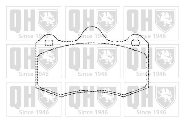 QUINTON HAZELL Brake pad set Article number: BP1298 cheaply