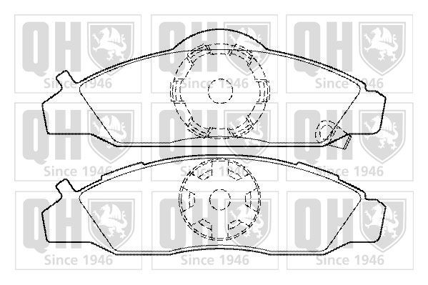 QUINTON HAZELL Brake pad set Article number: BP1485 cheaply