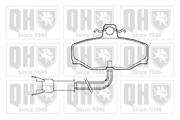 QUINTON HAZELL Brake pad set Article number: BP518 cheaply