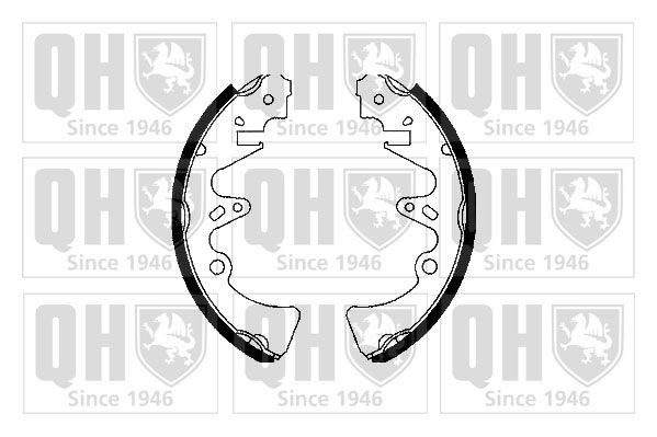 QUINTON HAZELL Brake Shoe Set Article number: BS655 cheaply