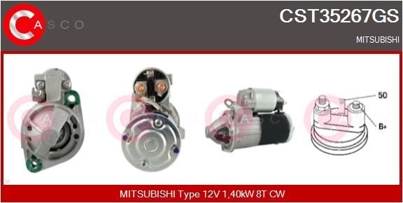 CASCO CEF70015GS Elektromotor vetráka chladiča C4 1.6 VTi 120 HP Benzín 2013