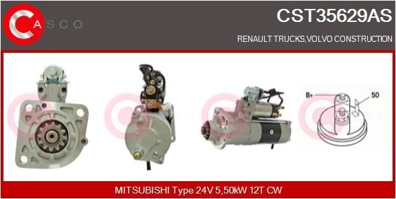 CASCO CEF74037AS Elektrimootor, radiaatoriventilaator DOBLO 1.6 D Multijet (263AXD1B, 263AXX1B) 105 HP Diisel