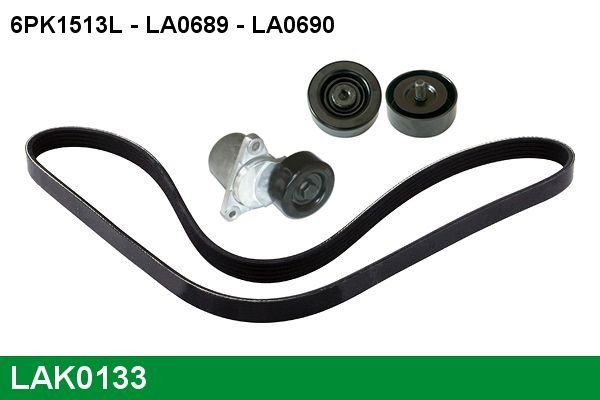 LUCAS V-Ribbed Belt Set Article number: LAK0133 cheaply