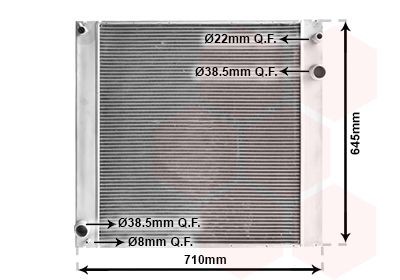 VAN WEZEL Engine radiator Article number: 02002229 cheaply