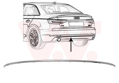 VAN WEZEL Rear diffuser Article number: 0346550 cheaply