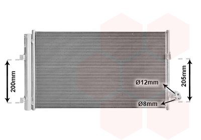 VAN WEZEL Air conditioning condenser Article number: 06015708 cheaply