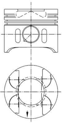 KOLBENSCHMIDT Piston Article number: 41882610 cheaply