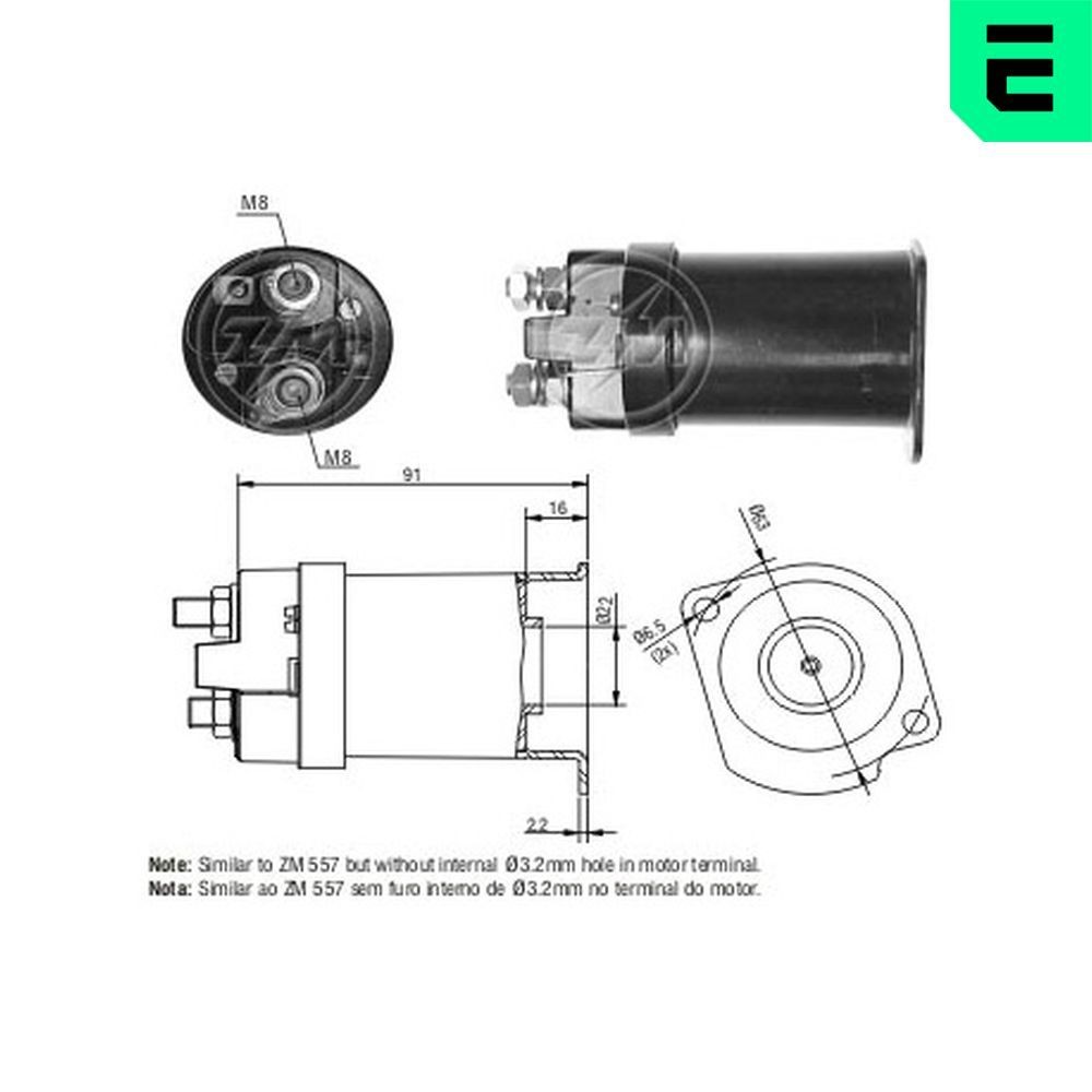 ERA Starter solenoid Article number: ZM1557 cheaply