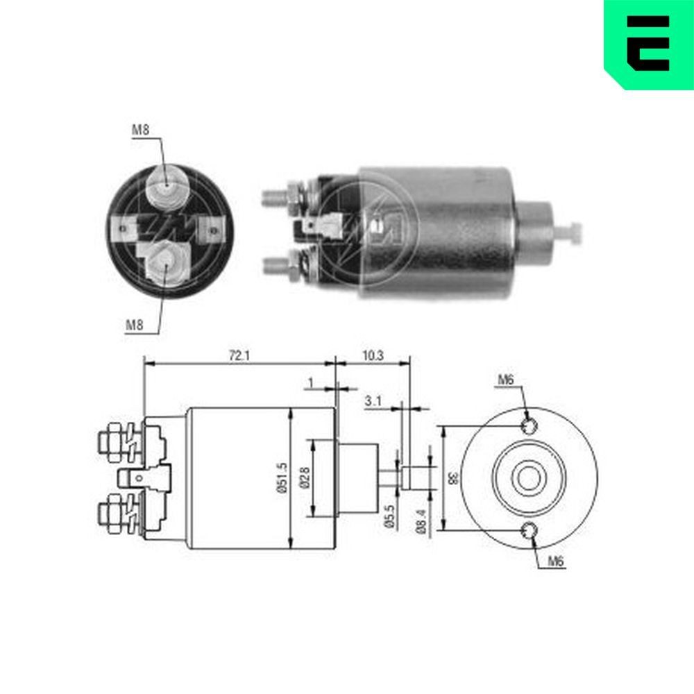 ERA Starter solenoid Article number: ZM1698 cheaply
