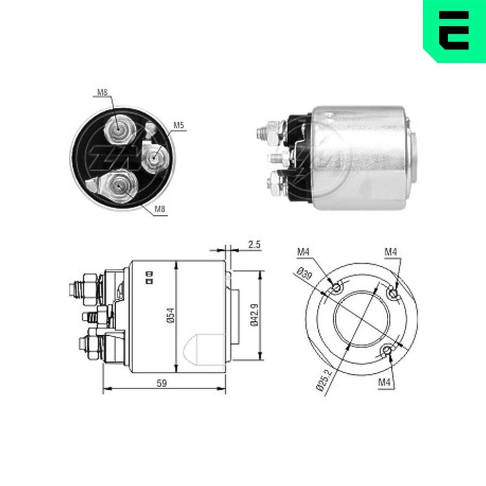 ERA Starter solenoid Article number: ZM2498 cheaply