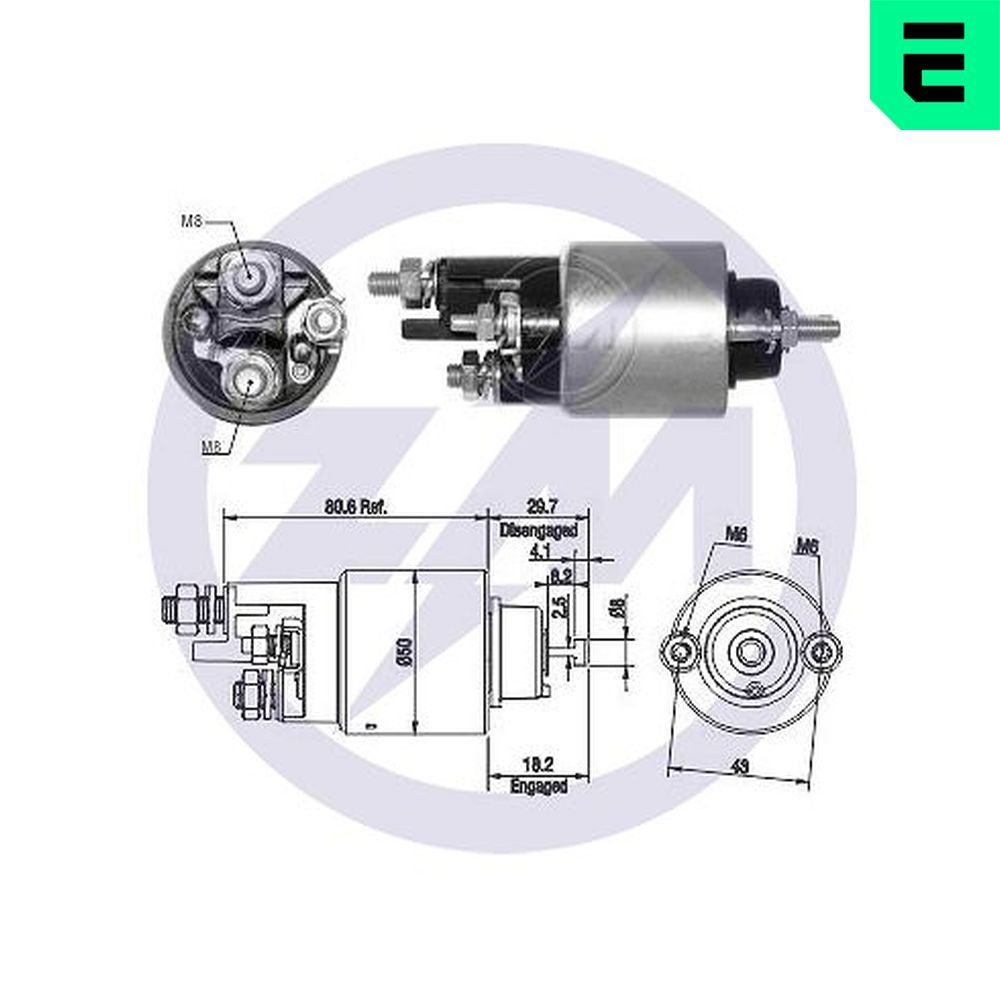 ERA Starter solenoid Article number: ZM2708 cheaply