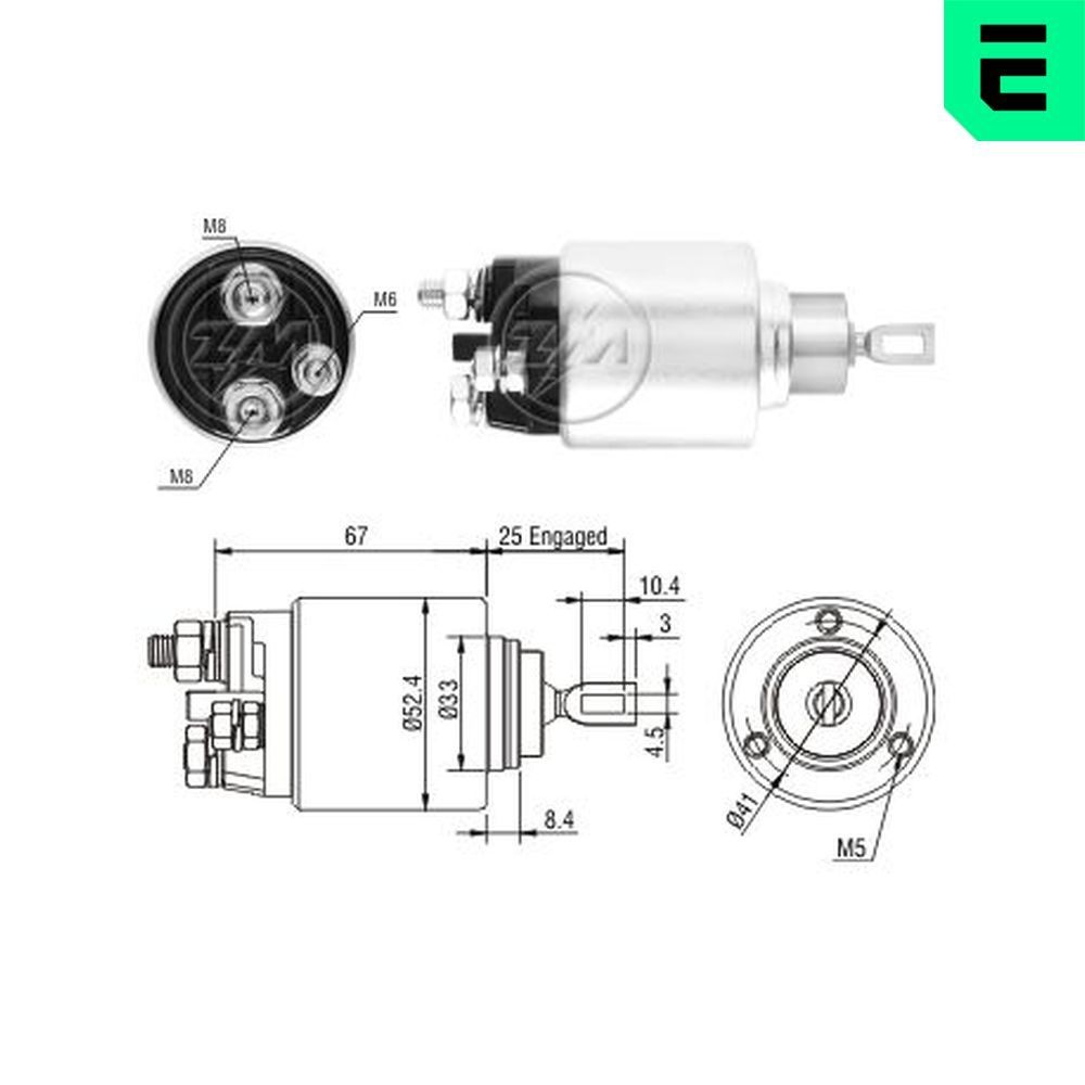 ERA Starter solenoid Article number: ZM3381 cheaply