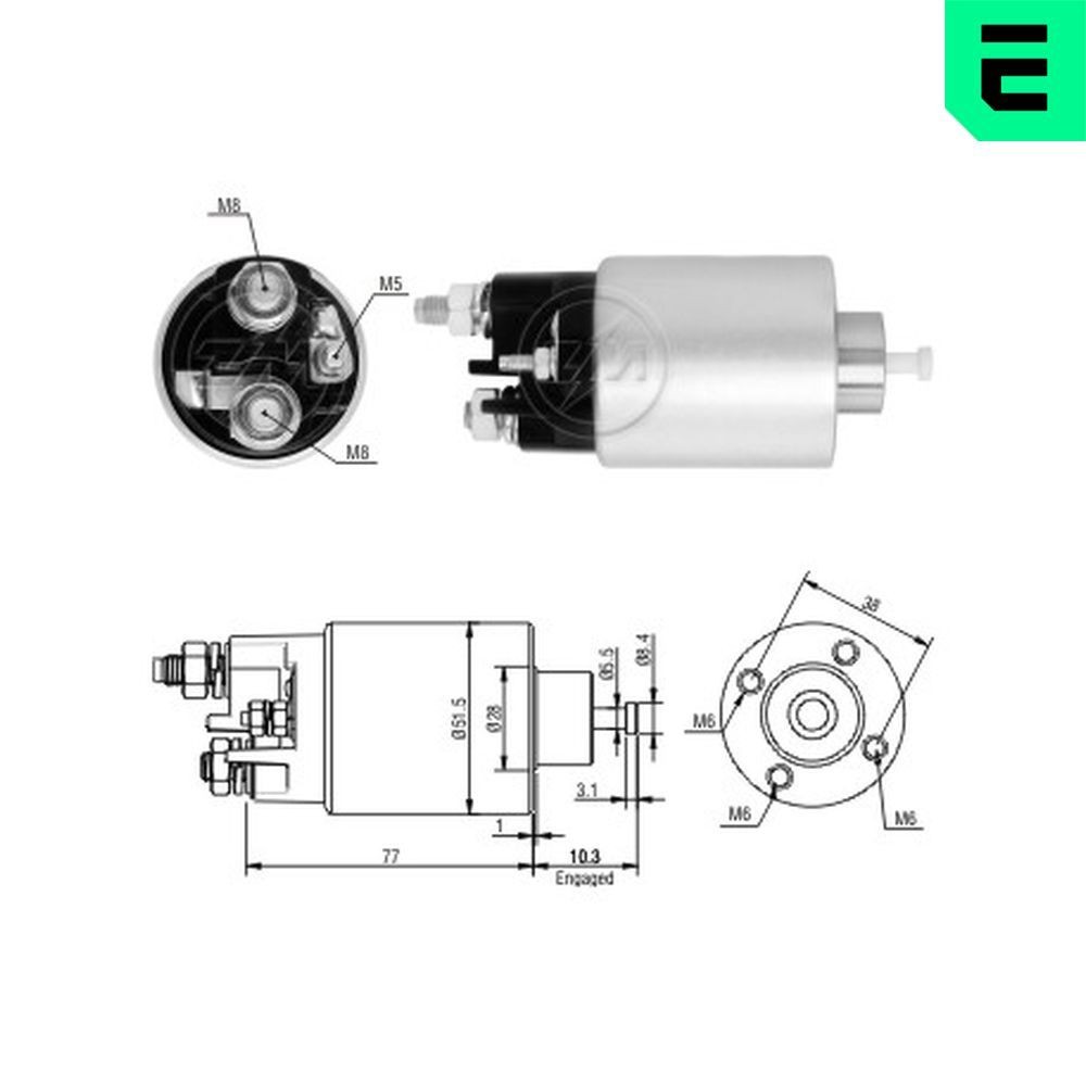 ERA Starter solenoid Article number: ZM6993 cheaply