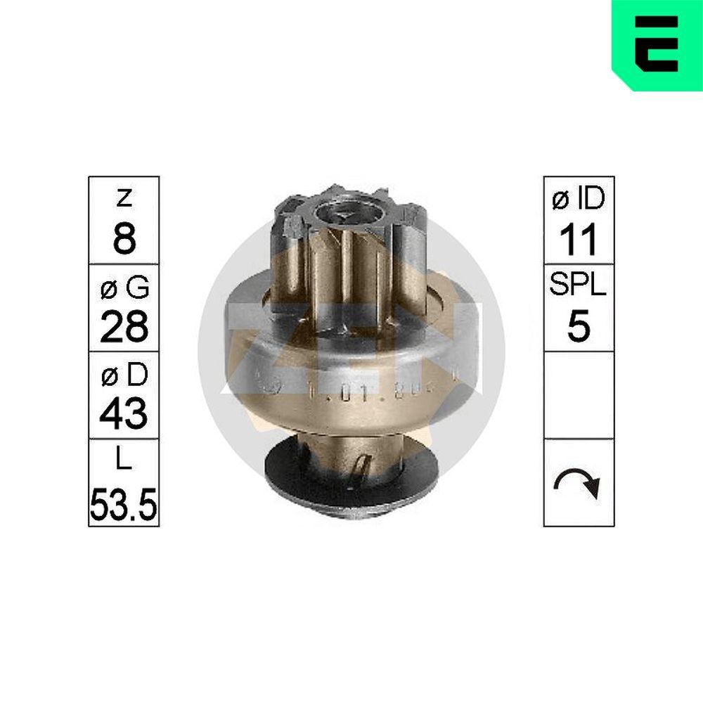 ERA ZN0808 Vabajooks, starter APPLAUSE 1.6 16V 99 HP Bensiin 2000
