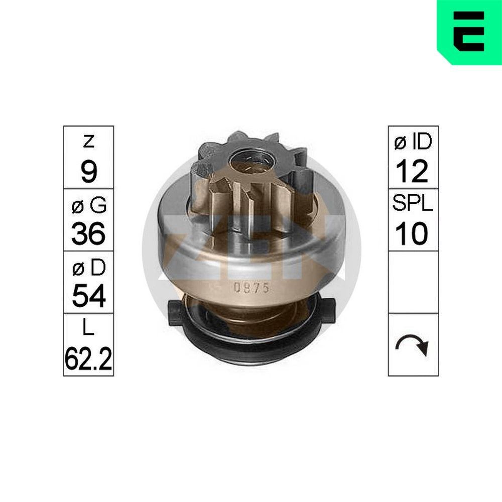 ERA ZN0875 Friløbsgear, starter MASTER 2.4 D 72 HK Diesel 1998