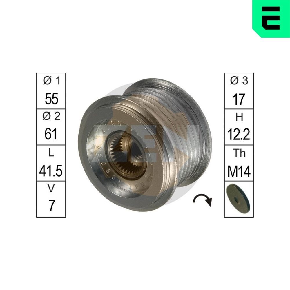 ERA Alternator Freewheel Clutch Article number: ZN5502 cheaply