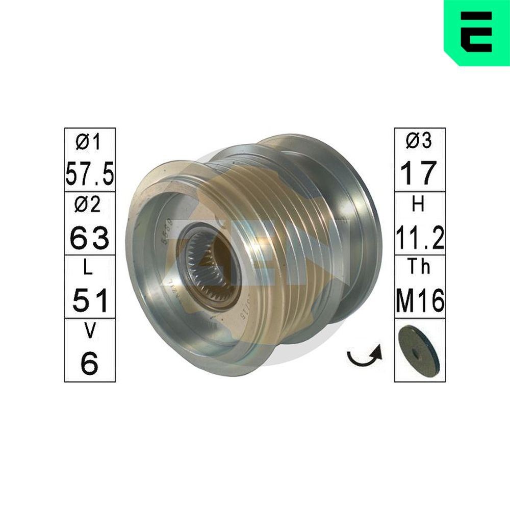 ERA Alternator Freewheel Clutch Article number: ZN5589 cheaply