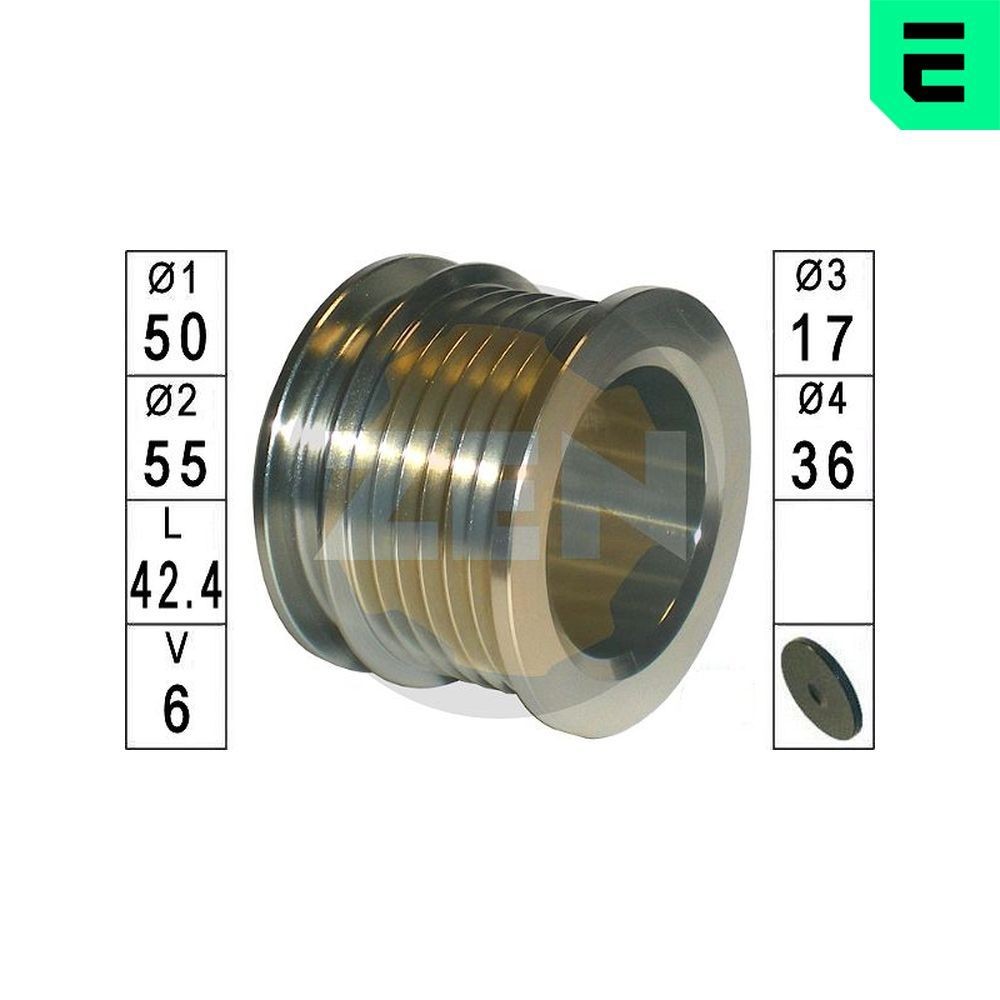 ERA Pulley, alternator Article number: ZN5637 cheaply