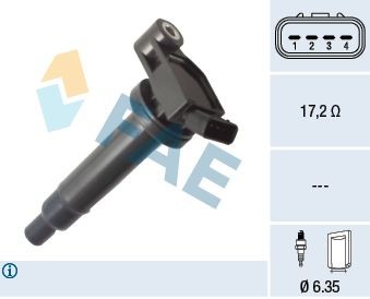 FAE Ignition coil Article number: 80396 cheaply