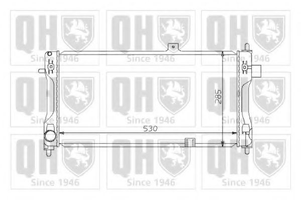 QUINTON HAZELL Engine radiator Article number: QER1241 cheaply