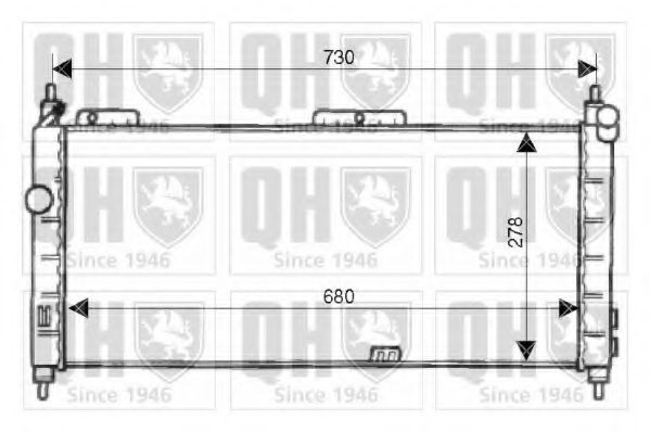 QUINTON HAZELL Engine radiator Article number: QER1960 cheaply