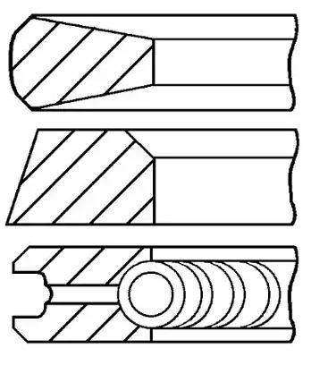 GOETZE ENGINE Piston Ring Kit Article number: 08-105500-00 cheaply