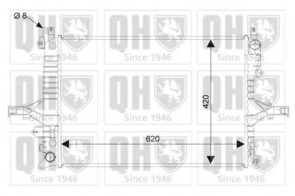 QUINTON HAZELL Engine radiator Article number: QER2371 cheaply