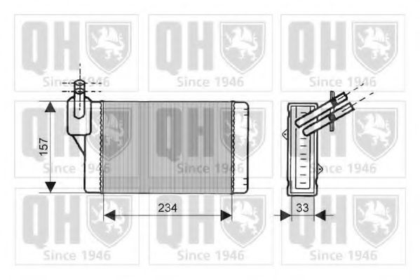 QUINTON HAZELL Heater matrix Article number: QHR2019 cheaply