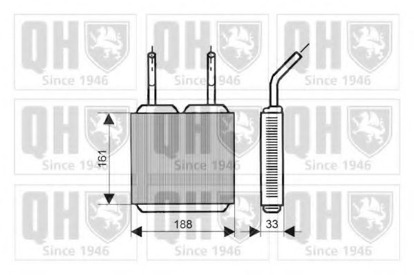 QUINTON HAZELL Heater matrix Article number: QHR2026 cheaply