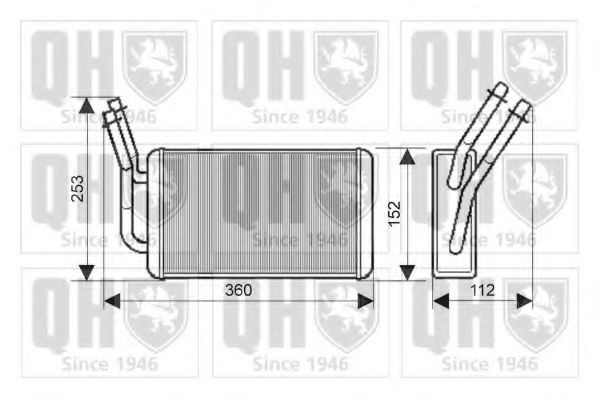 QUINTON HAZELL Heater matrix Article number: QHR2187 cheaply