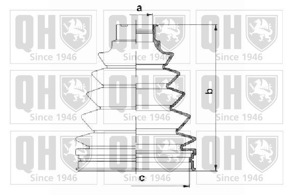 QUINTON HAZELL Bellow Set, drive shaft Article number: QJB1093 cheaply