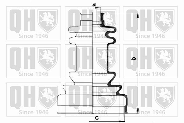 QUINTON HAZELL Bellow Set, drive shaft Article number: QJB204 cheaply