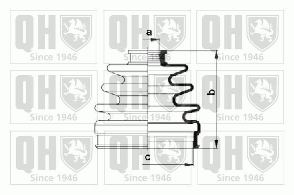 QUINTON HAZELL Bellow Set, drive shaft Article number: QJB812 cheaply